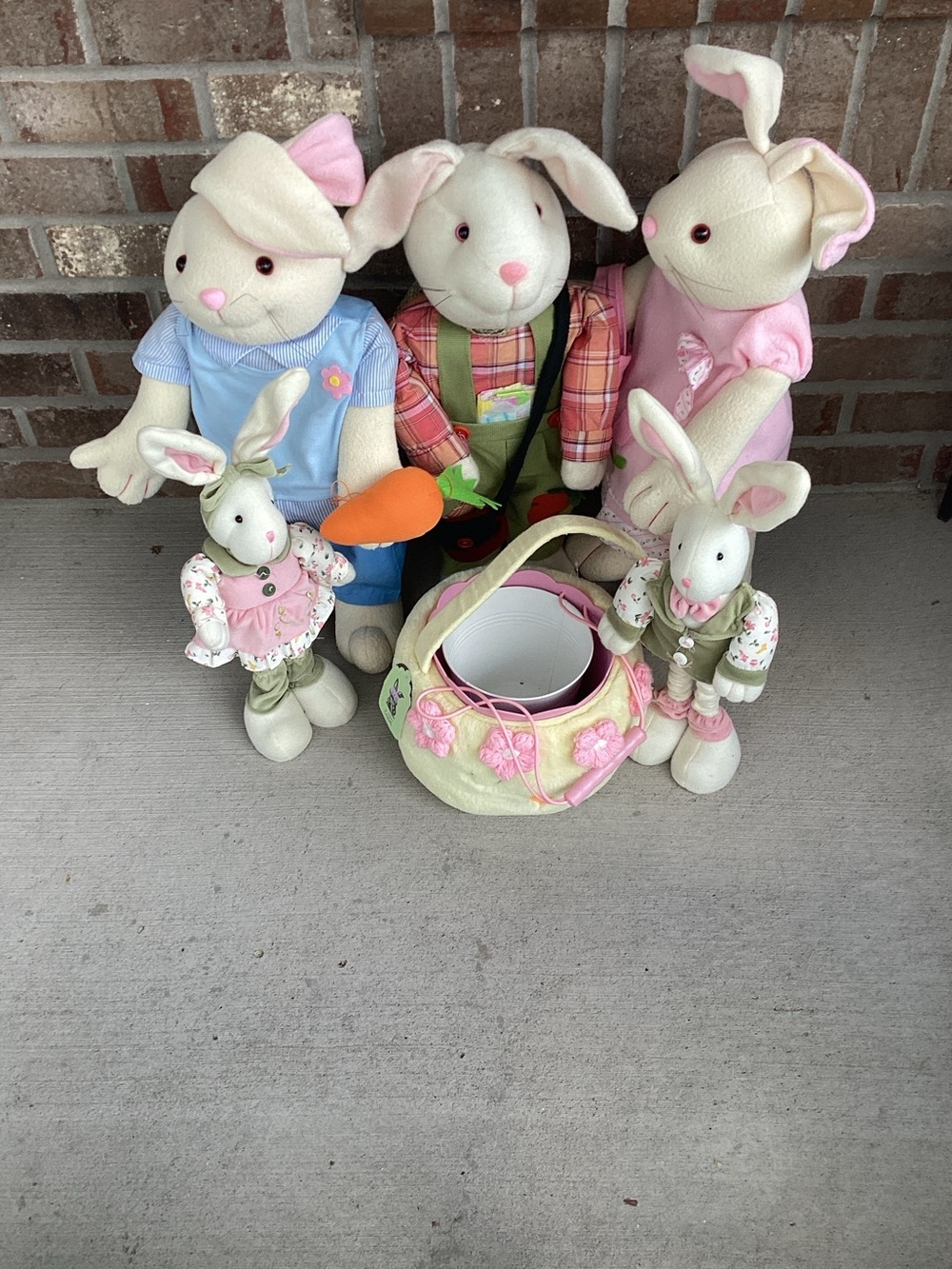 Vintage Handerson Handicraft Easter Bunny Family Lot 6 20-30”